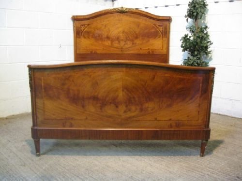 gorgeous french mahogany ormolu double bedstead c1890
