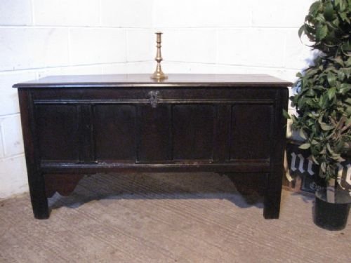 antique early georgian country oak peg joined coffer chest box c1720 wdb4312227