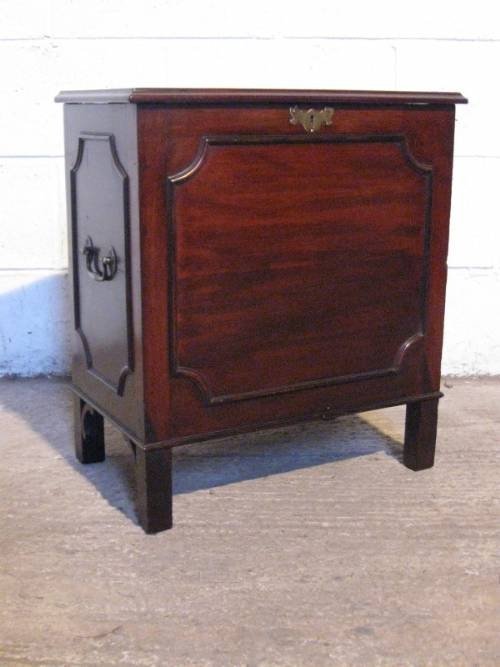 antique georgian mahogany cellaret wine cooler c1780