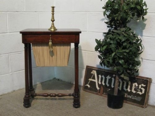 antique regency mahogany work table