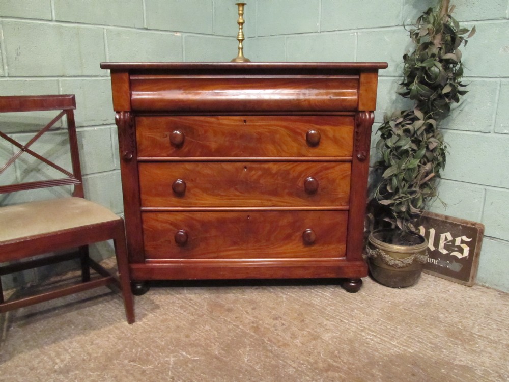 Antique Victorian Mahogany Scotch Chest Of Drawers C1860 316467