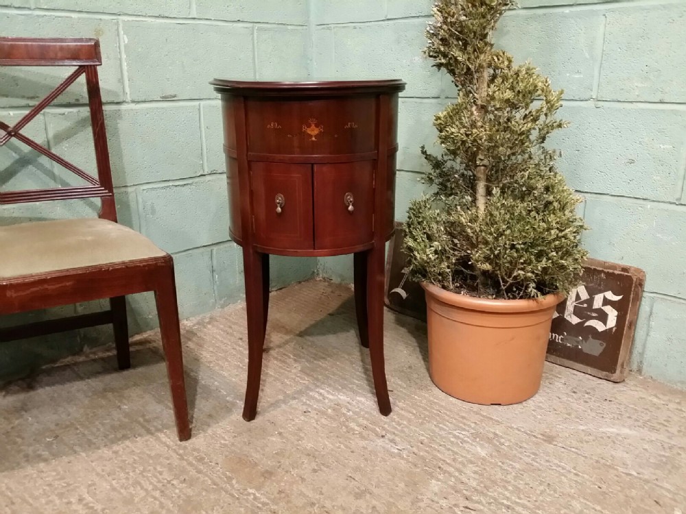 antique edwardian inlaid mahogany cocktail drinks cabinet c1900