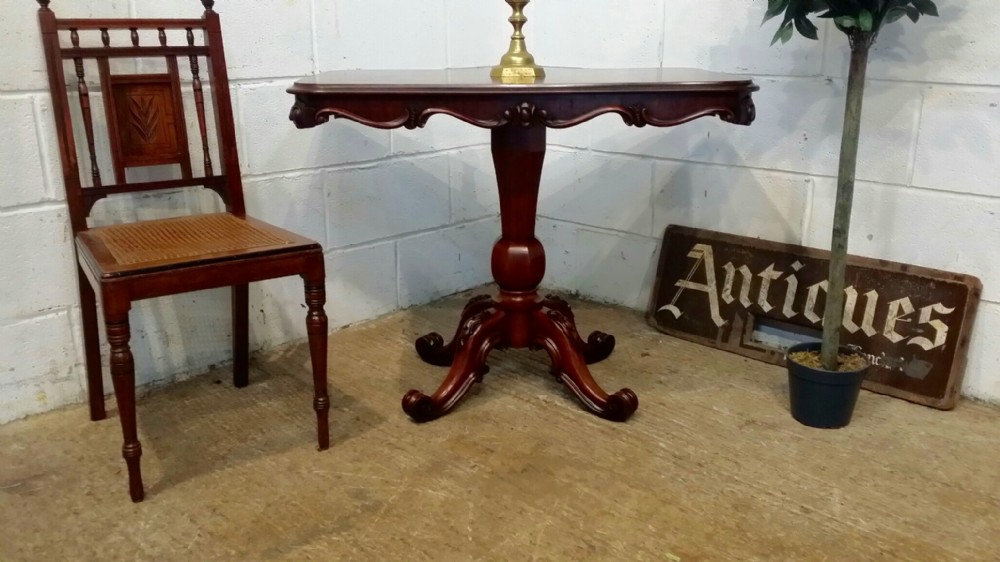 antique victorian mahogany side centre table c1880