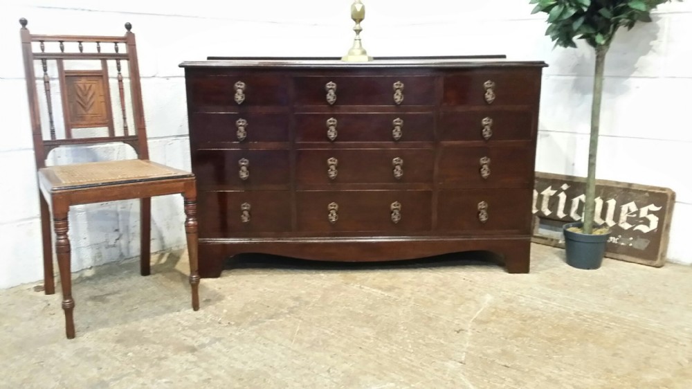 antique mahogany multi drawer chest of drawers c 1920