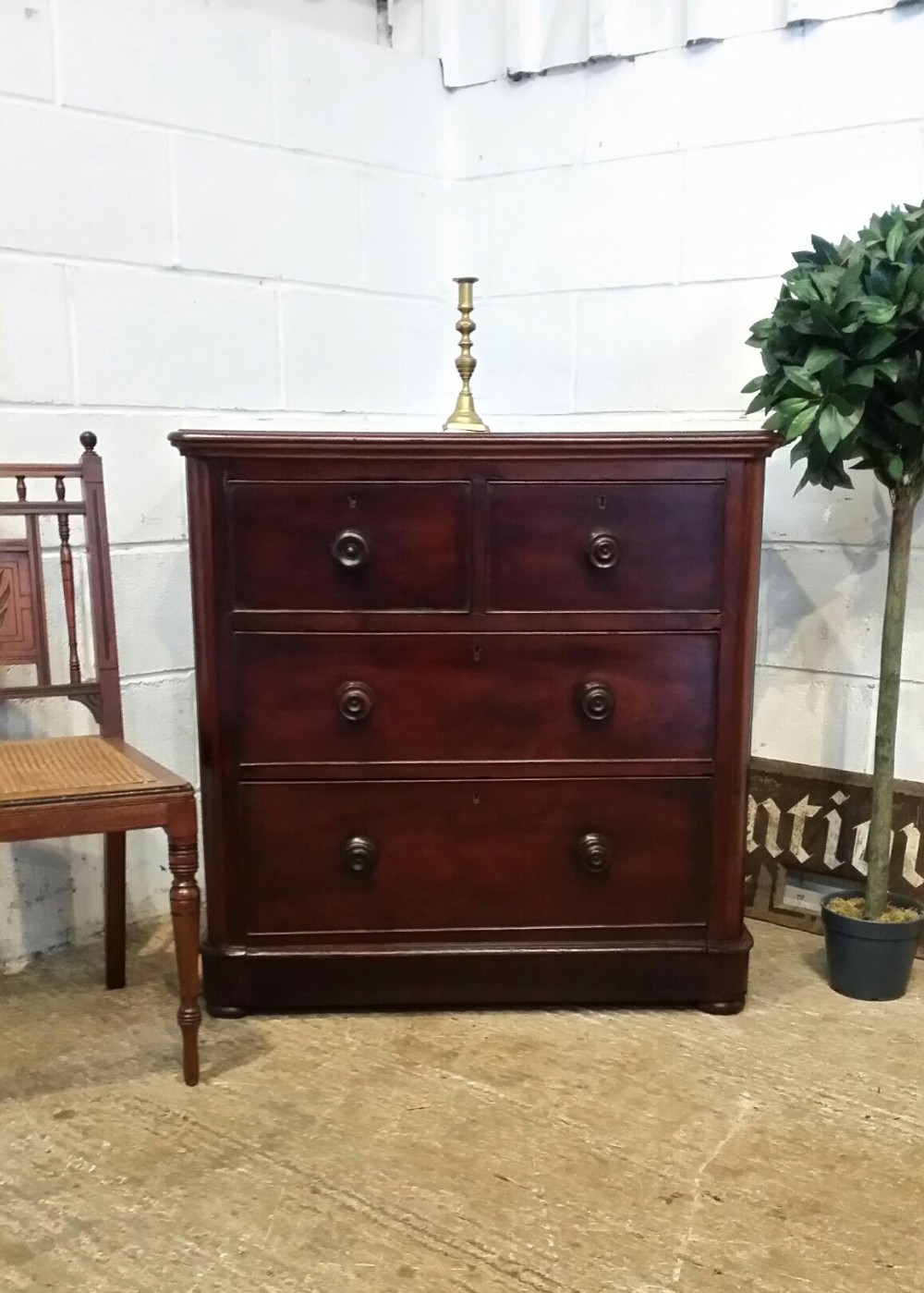 antique victorian cuban mahogany small chest of drawers c1880