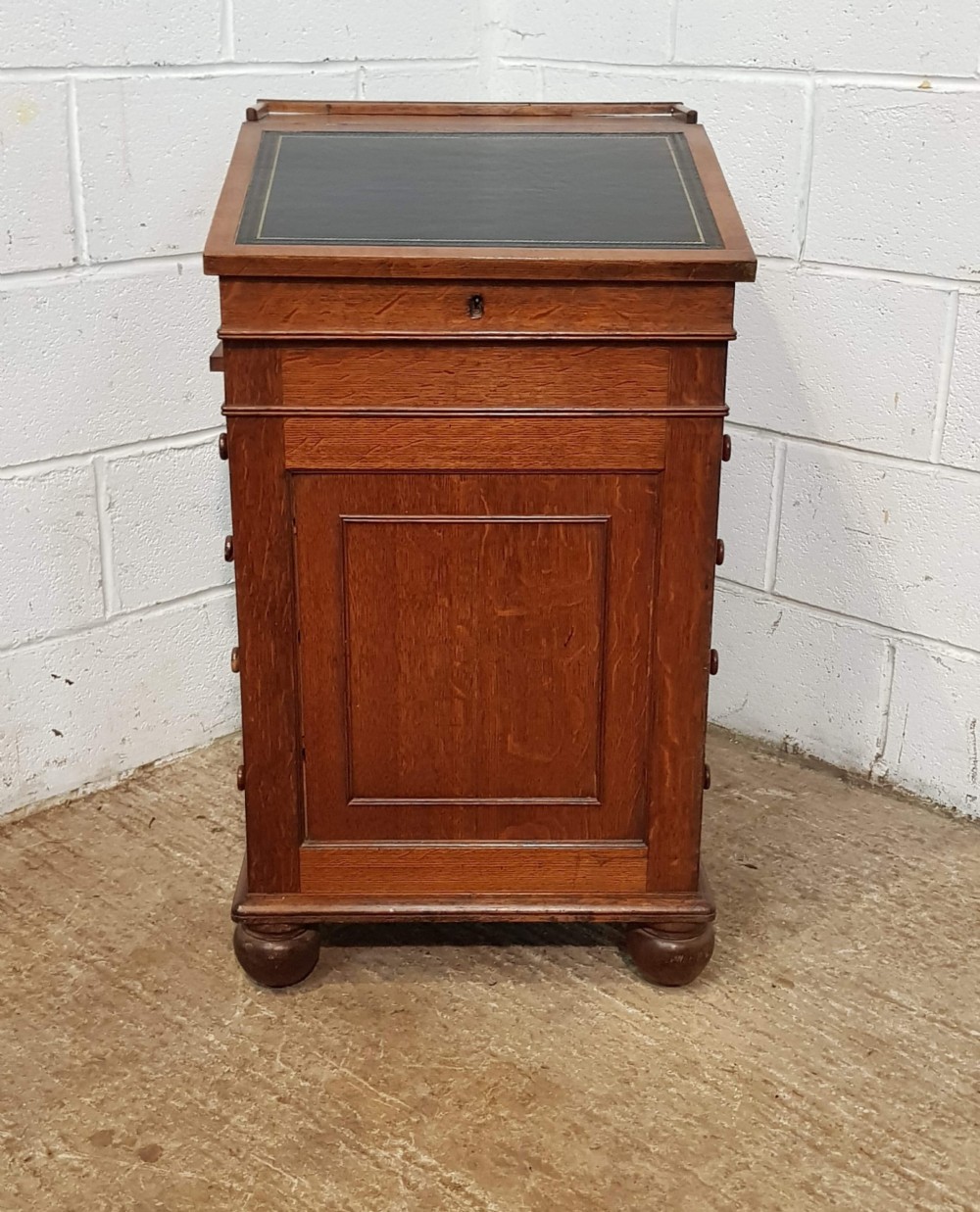 antique victorian oak davenport desk c1880