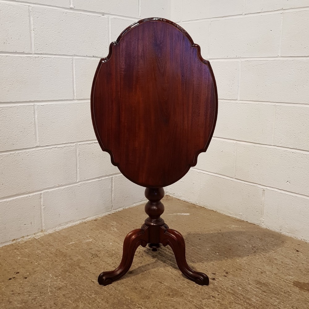 antique victorian mahogany tilt top table c1880