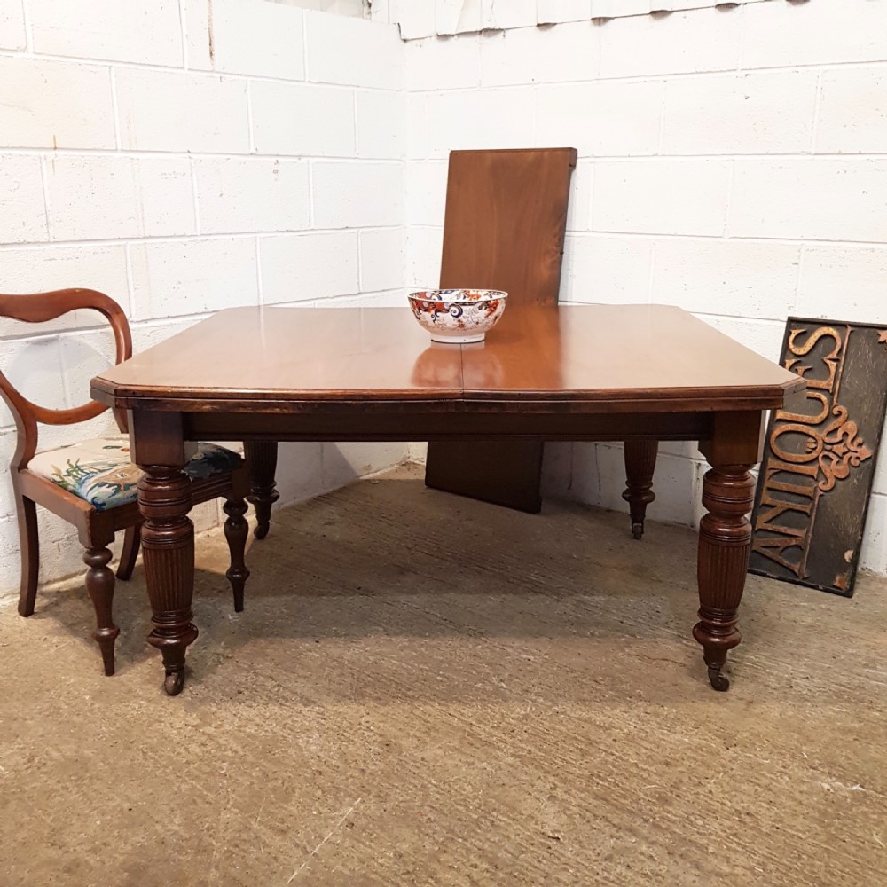antique victorian walnut extending dining table seats 810 c1890