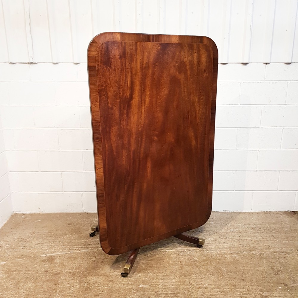 antique regency mahogany t tilt top din8ng table c1820