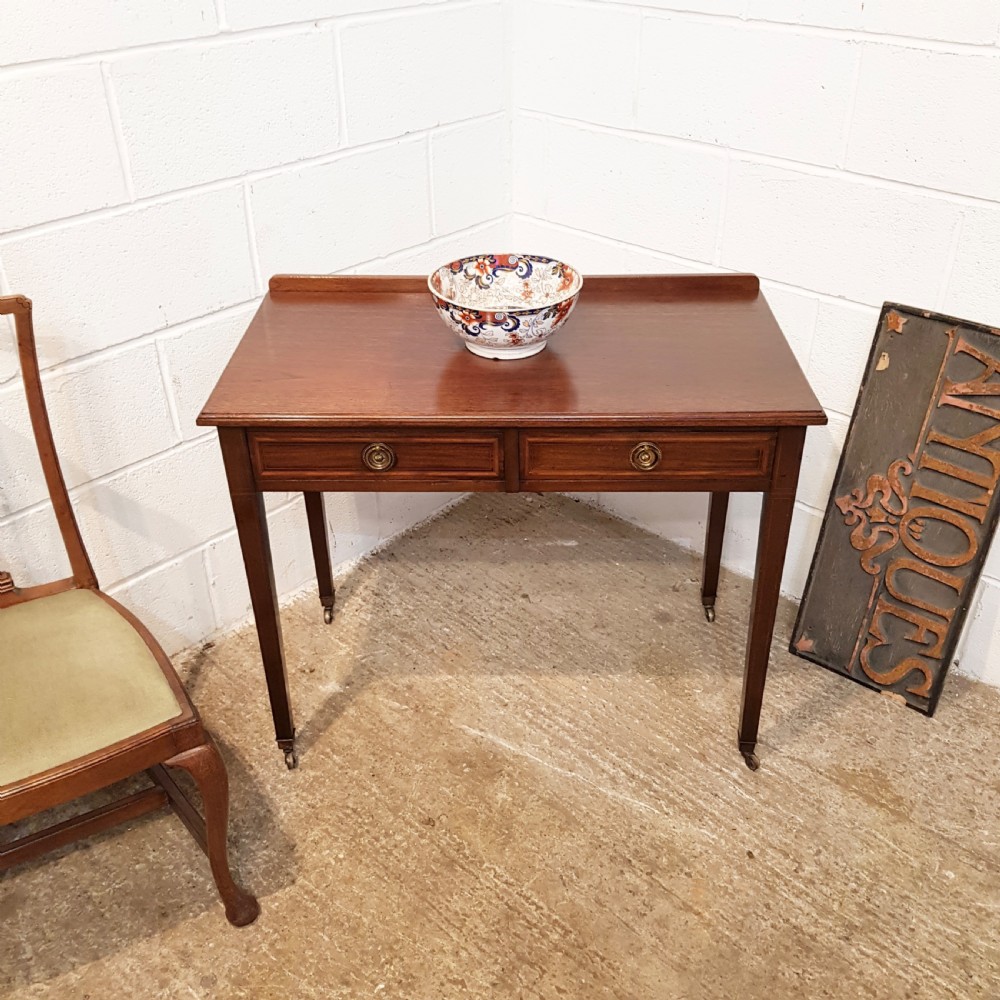 antique edwardian mahogany side table by heals son c1900
