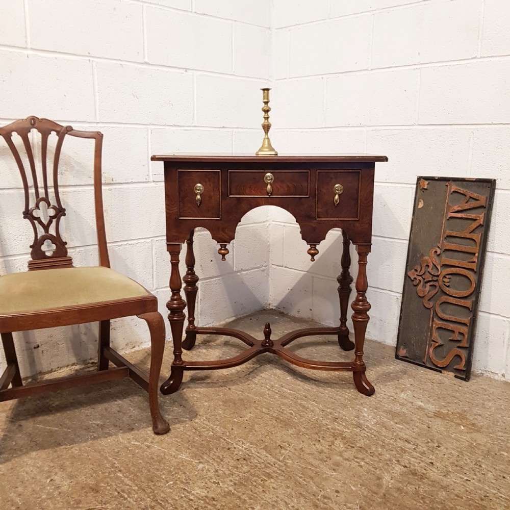 antique walnut lowboy c1920