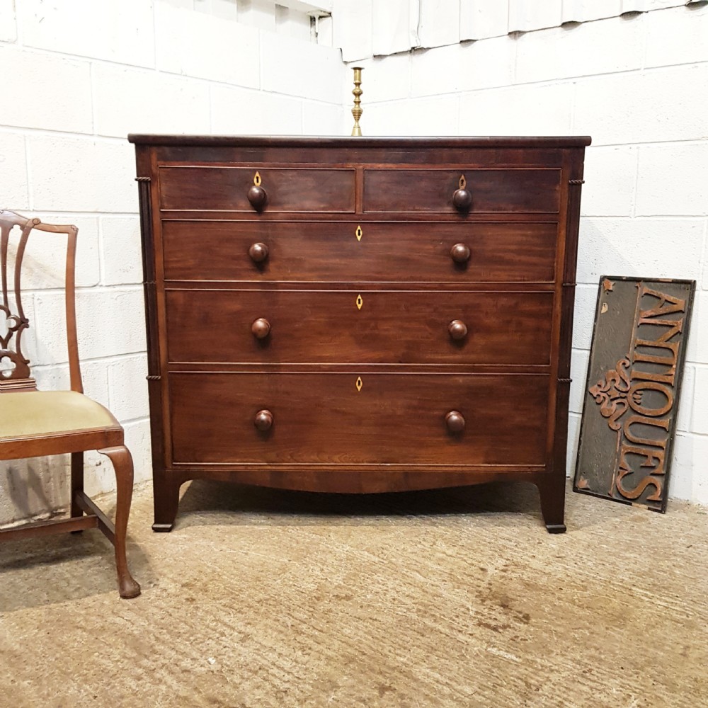 antique early victorian mahogany chest of drawers c1840
