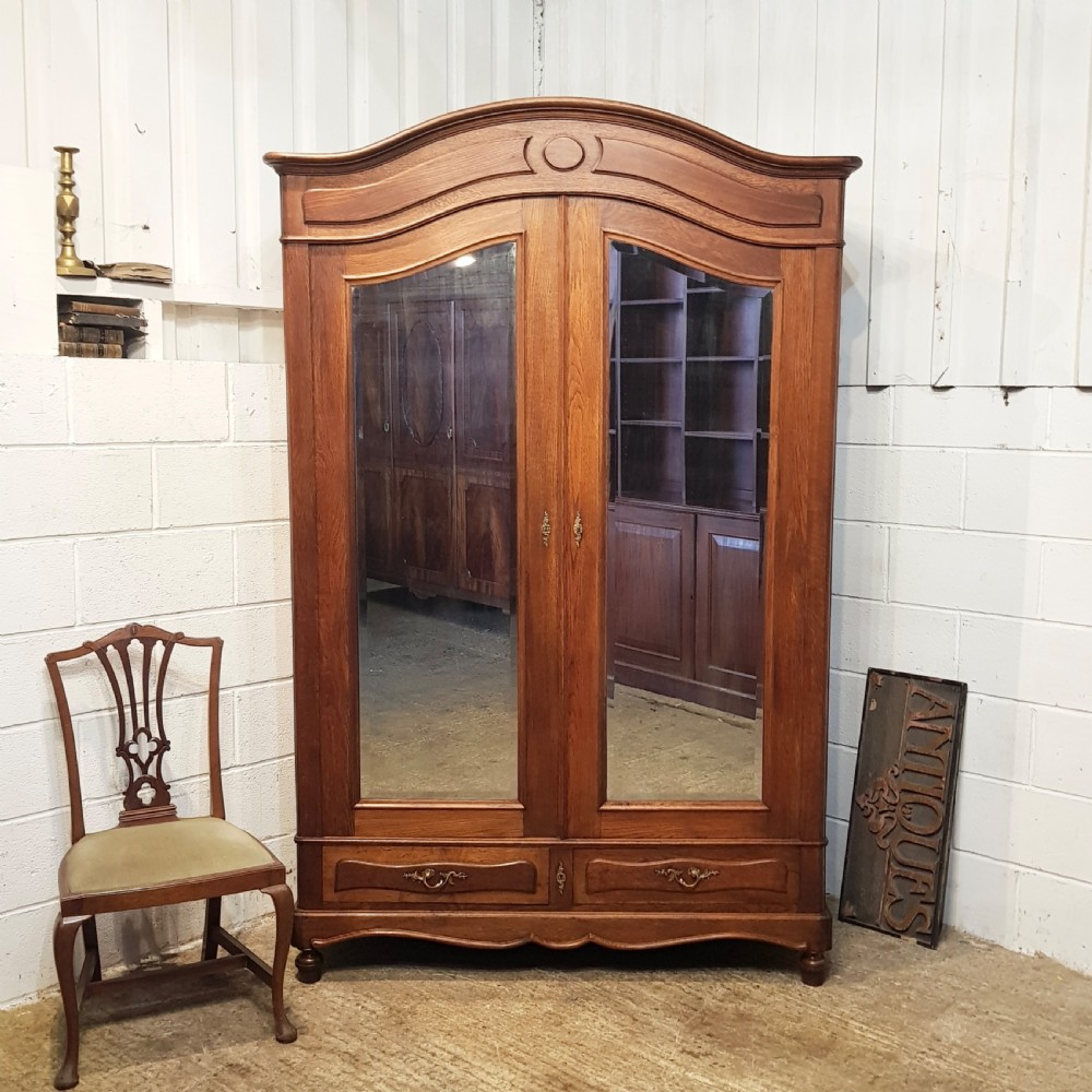 antique 19th century french oak armoire c1880