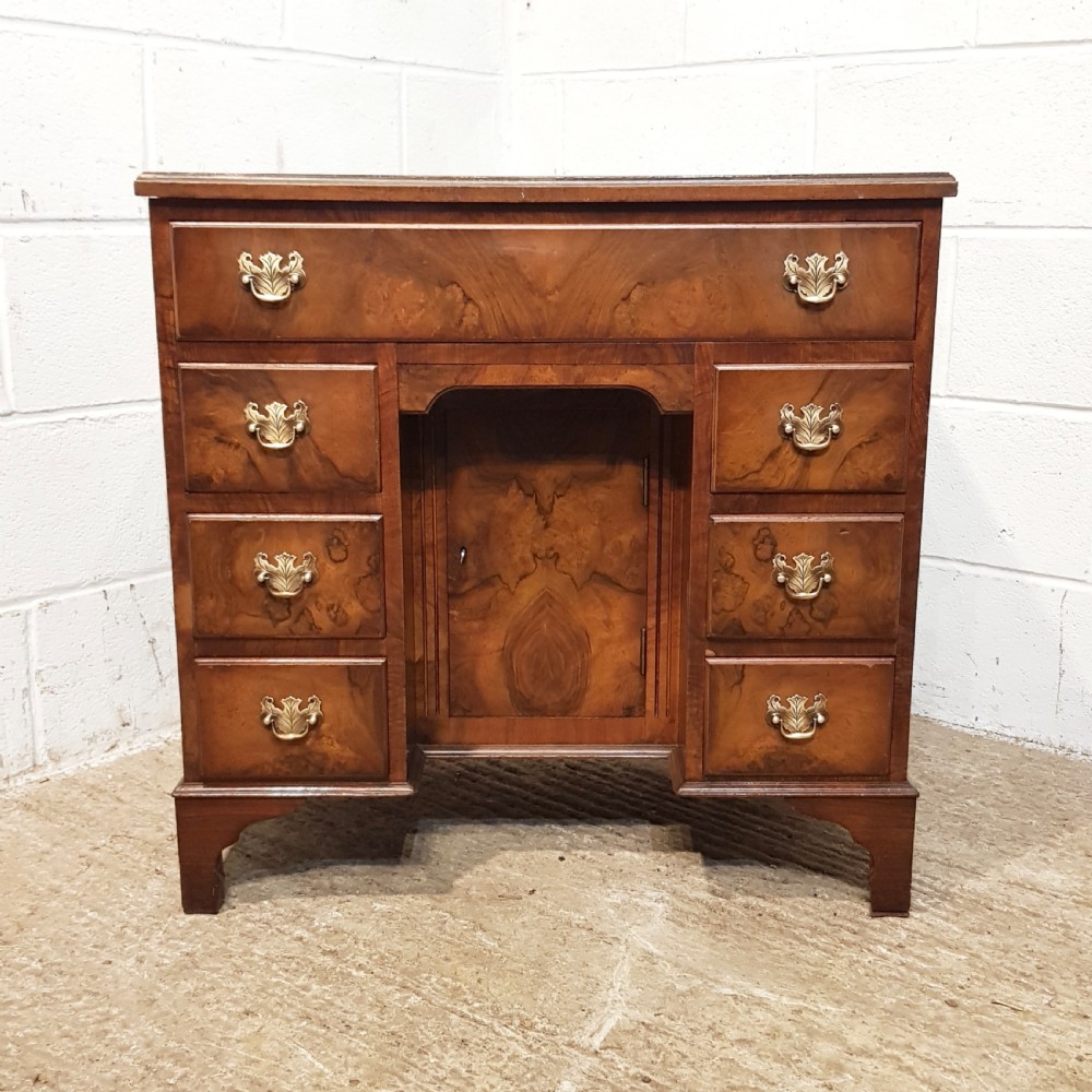 antique burr walnut desk c1920