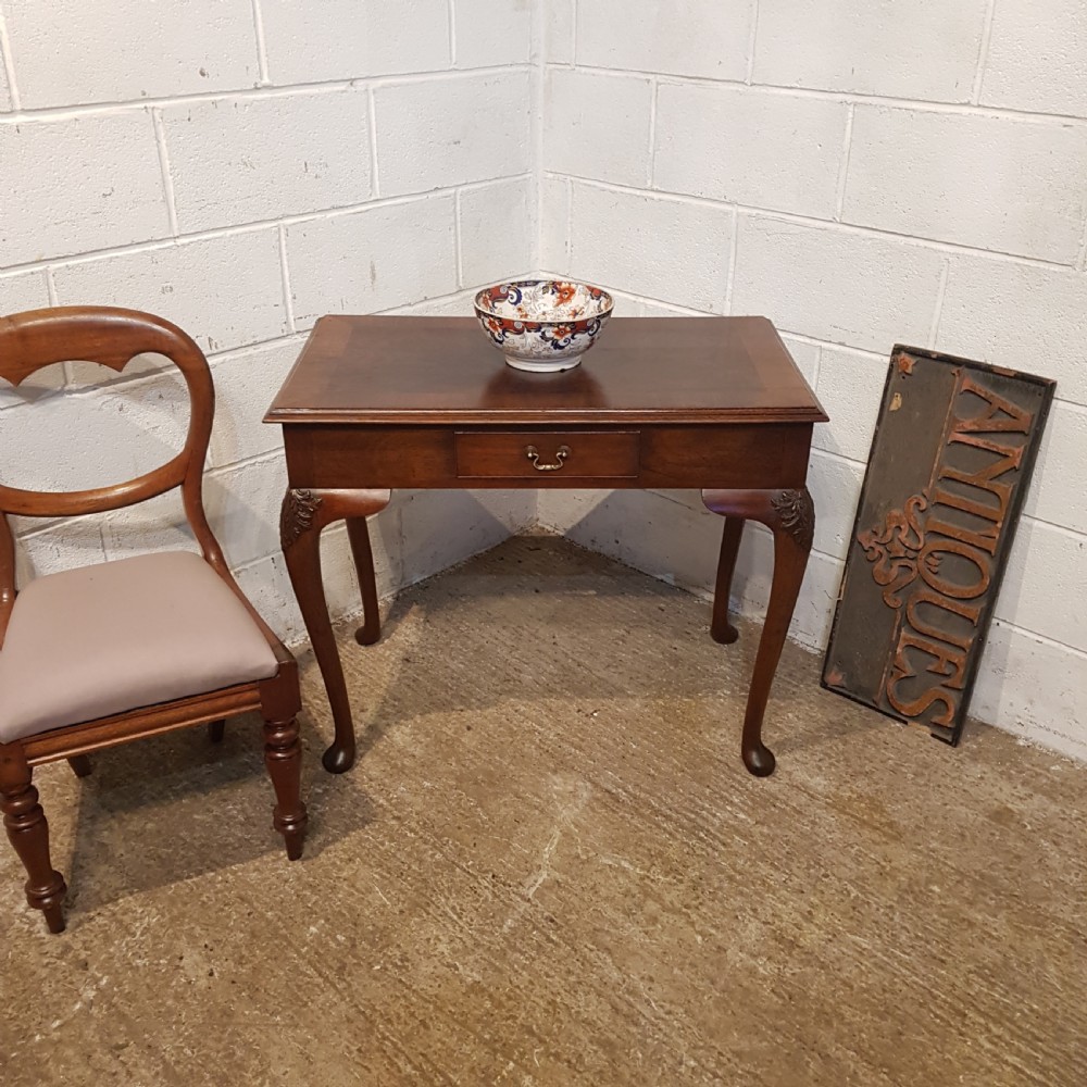 antique burr walnut side table c1920