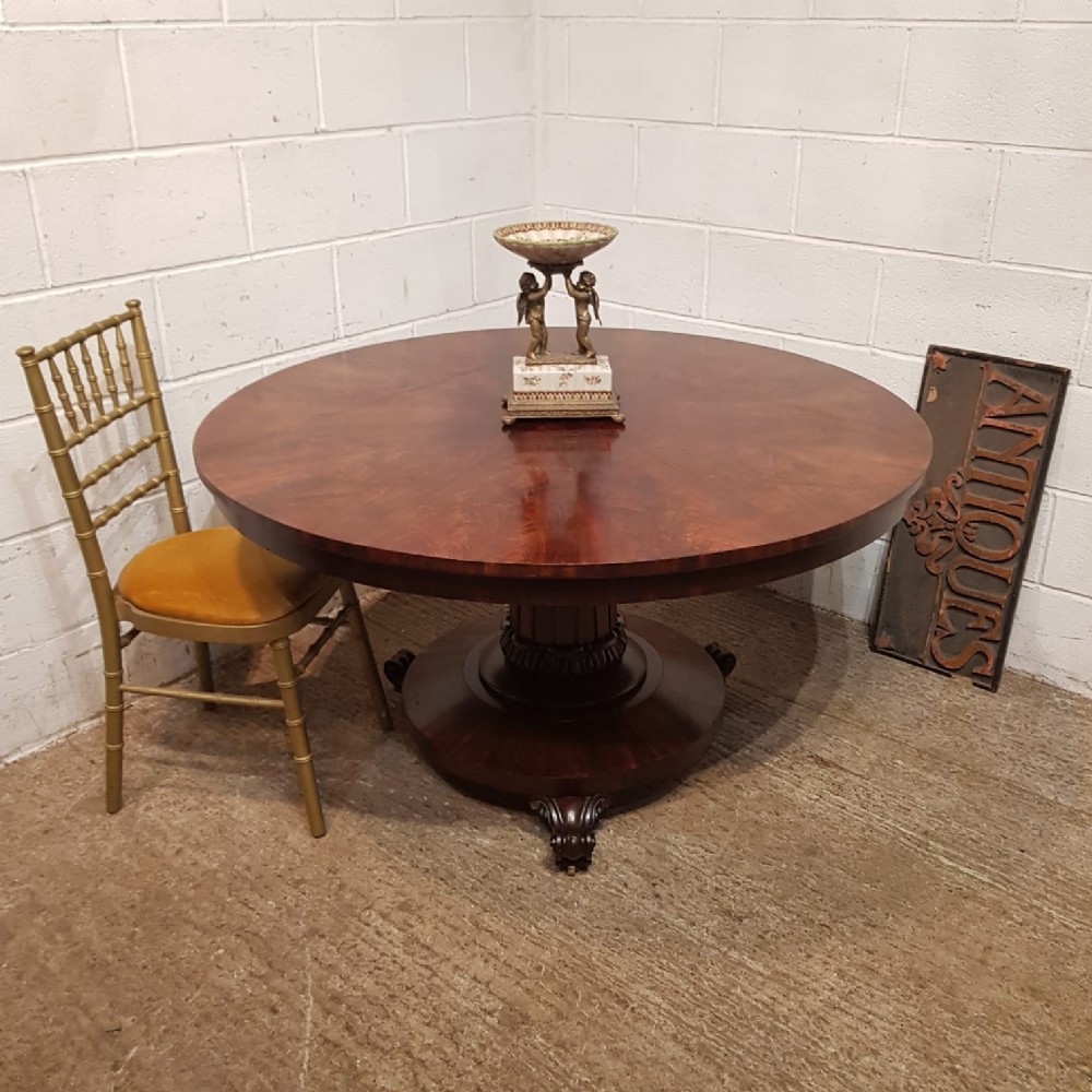 A WILLIAM 4TH TIP TOP DINING TABLE IN MAHOGANY C1830 a william 4th tip top dining table in mahogany c1830