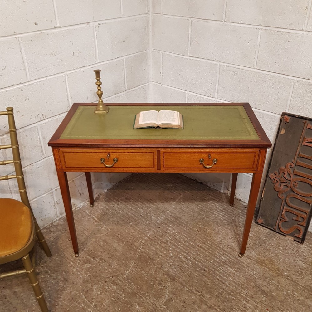 an edwardian mahogany writing table c1900