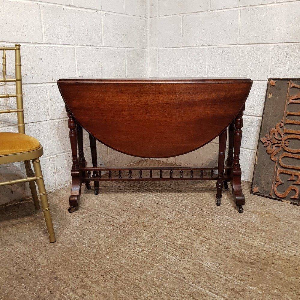 an edwardian mahogany sutherland drop leaf dining table seats 4 c1900