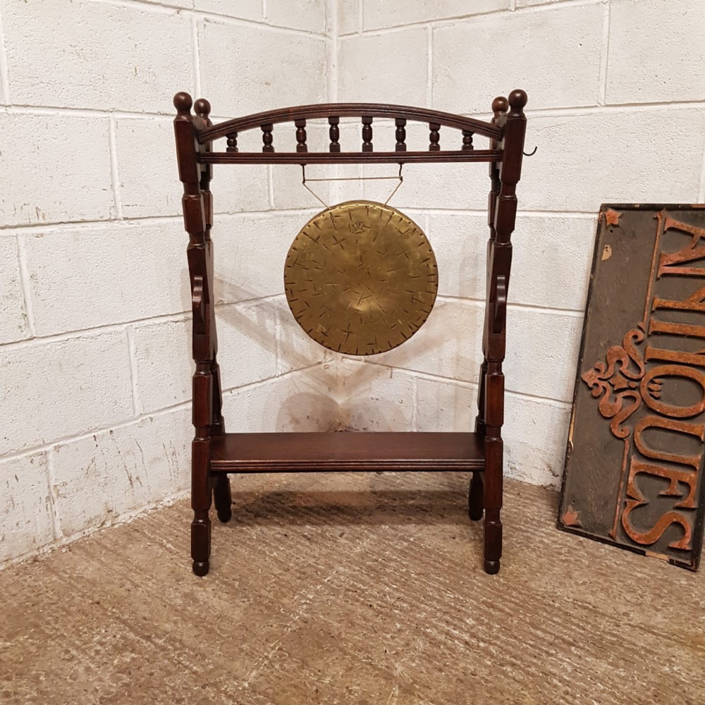 an original edwardian dinner gong c1900
