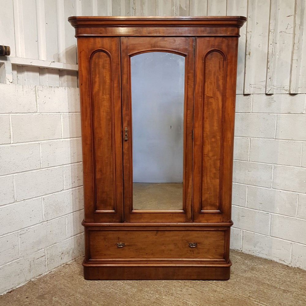 a victorian mahogany double wardrobe c1890