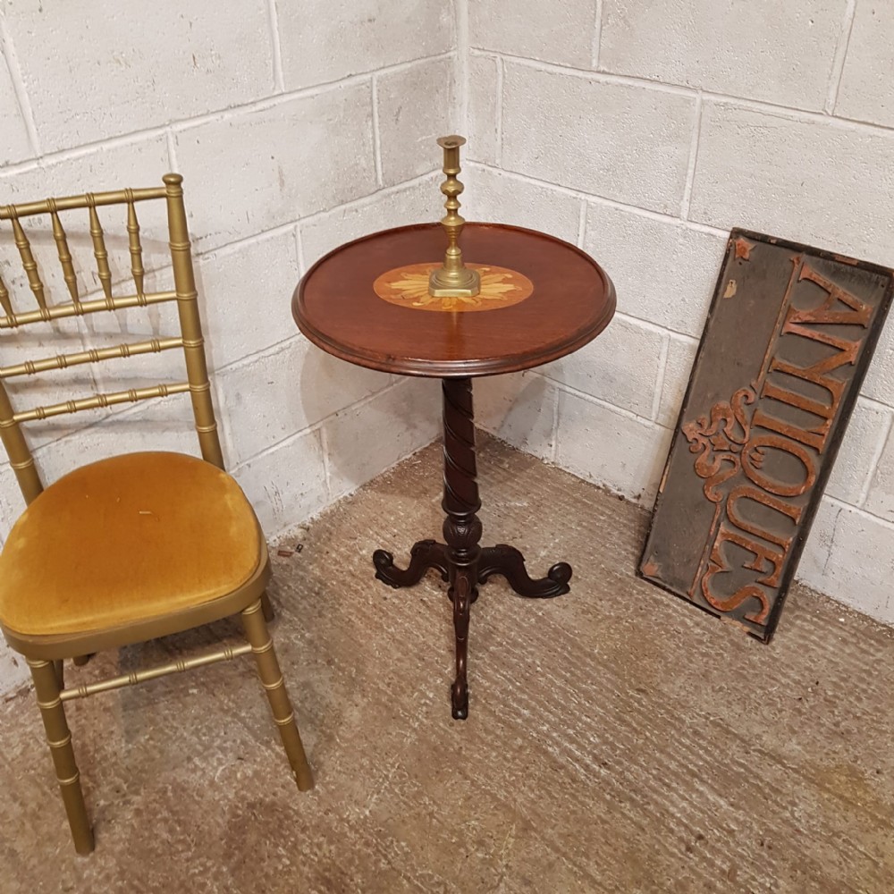 a victorian mahogany round dish topped tripod table c1880
