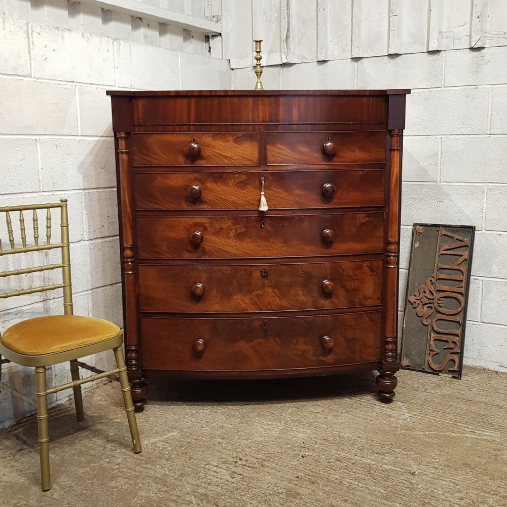 a victorian mahogany 5ht chest of drawers c1870