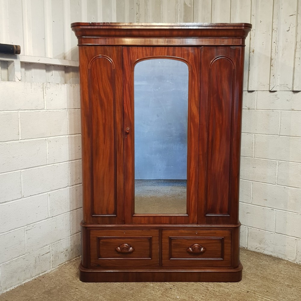 a victorian mahogany wardrobe c1880