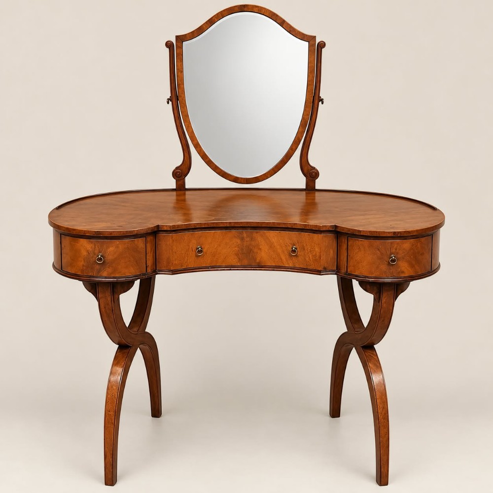 a kidney shaped dressing table c1920