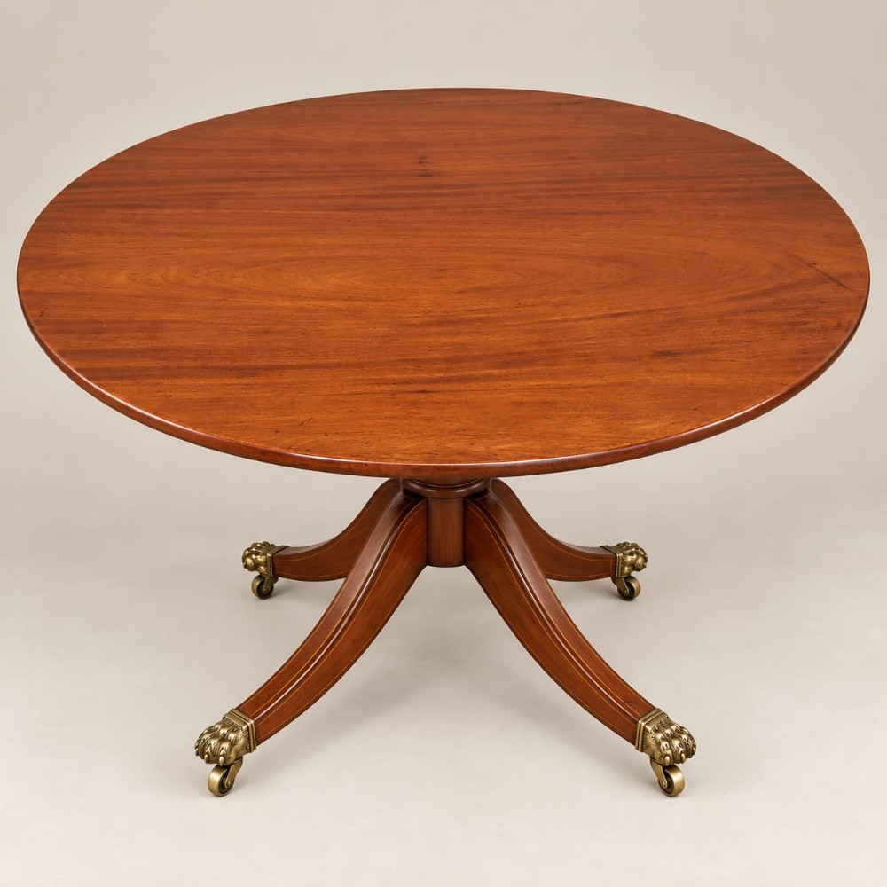a regency mahogany circular dining table c1800
